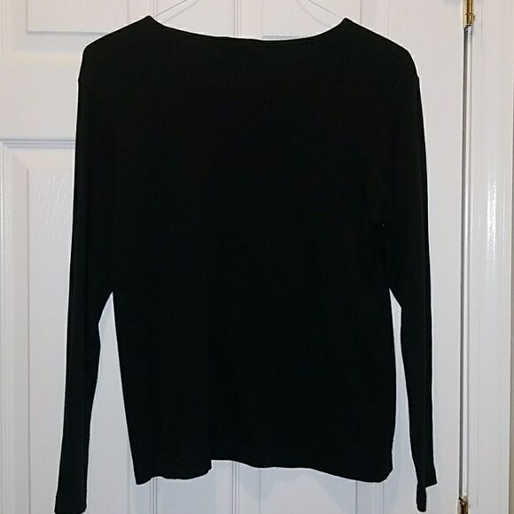 Quacker Factory snowflake top Sz. Small EUC - Picture 4 of 4